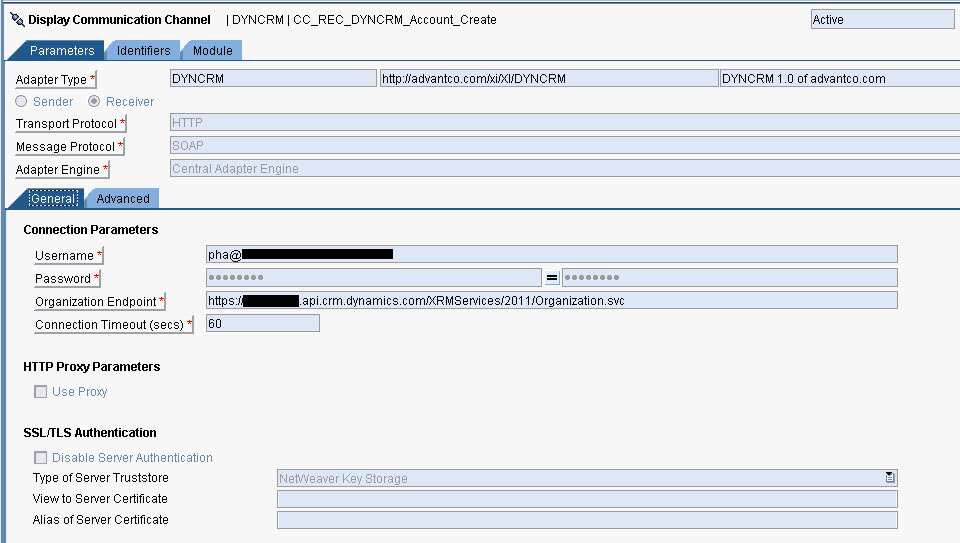 Microsoft Dynamics CRM integration with SAP PI/PO